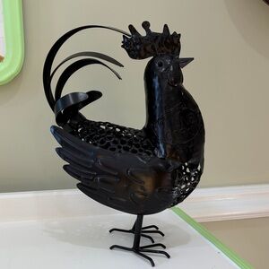 Black Metal Cork Cage Rooster